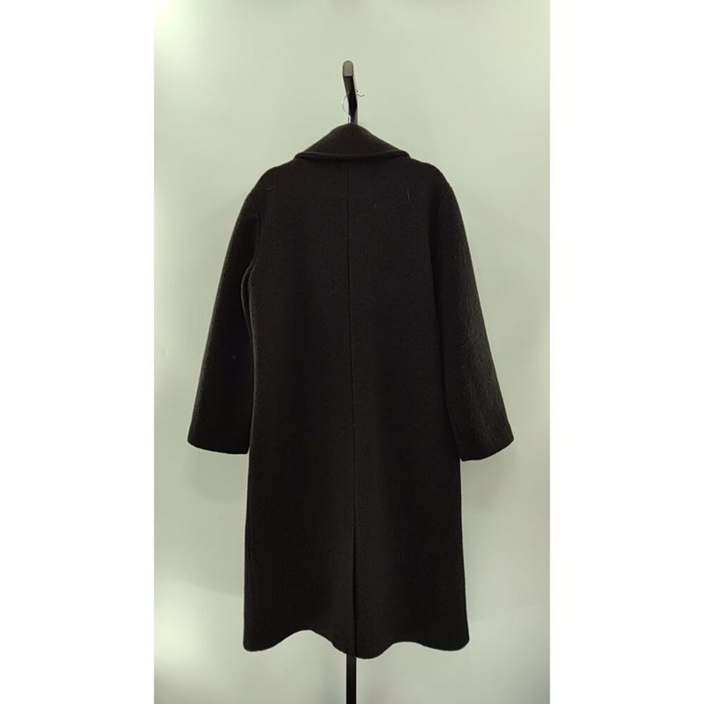 100% Merino Wool Shawl Collar Long Coat - Picture 6 of 7